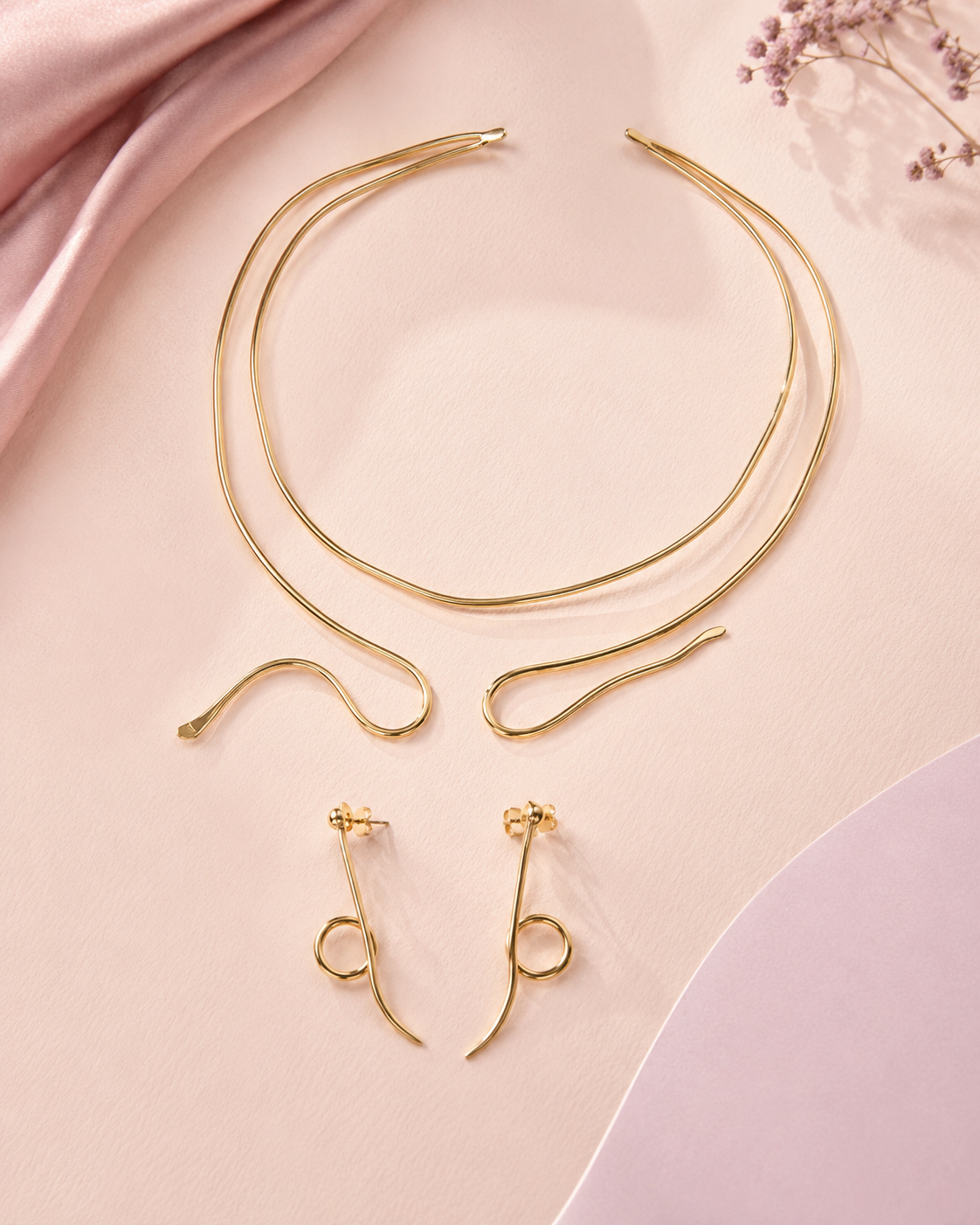 Golden Sway Collar Set