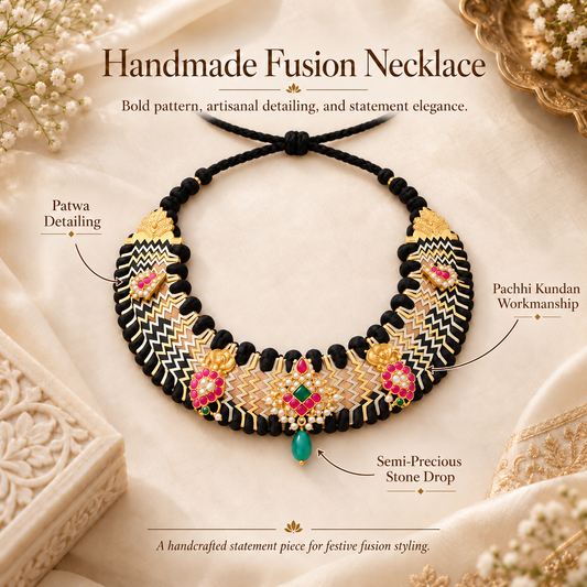 Zivara Chevron Collar Necklace