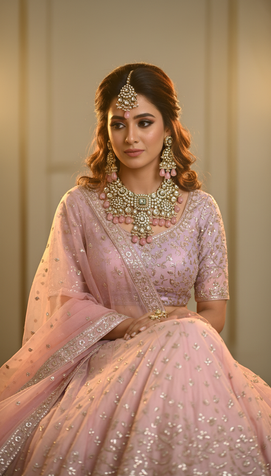 Aarika Blush Majesty Kundan Set