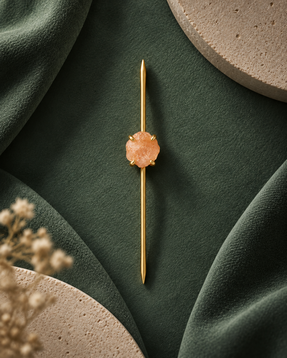 Coral Ear Pin
