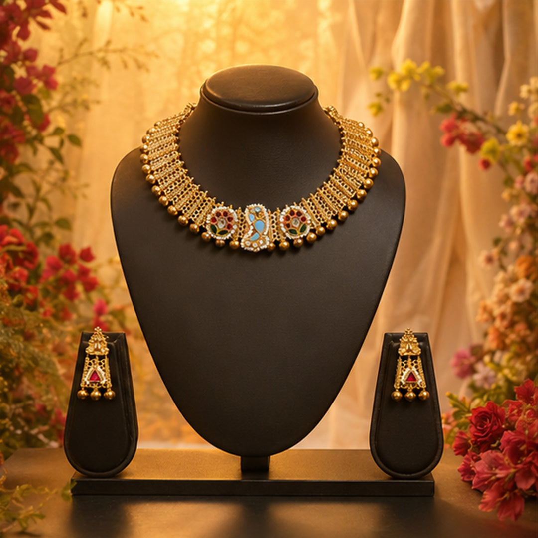 Turquoise Songbird Choker Set