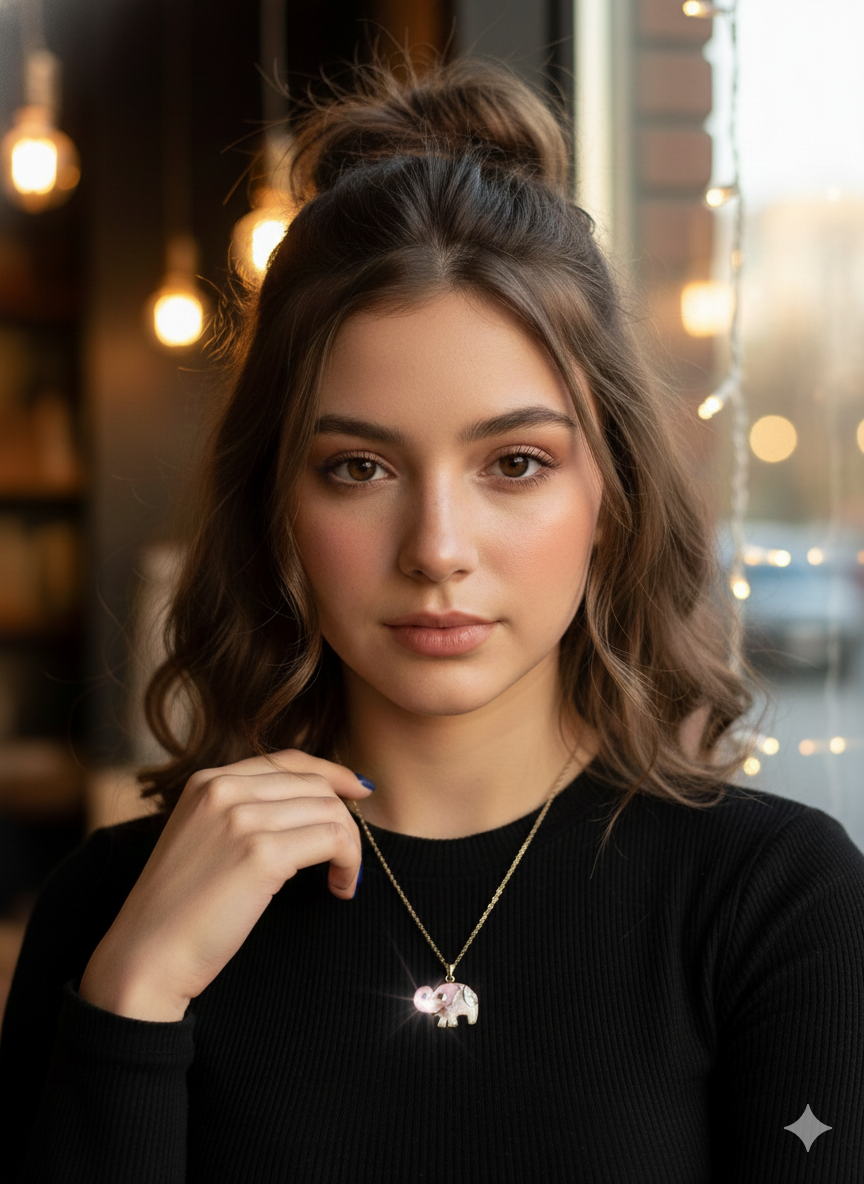 Boho Elephant Necklace