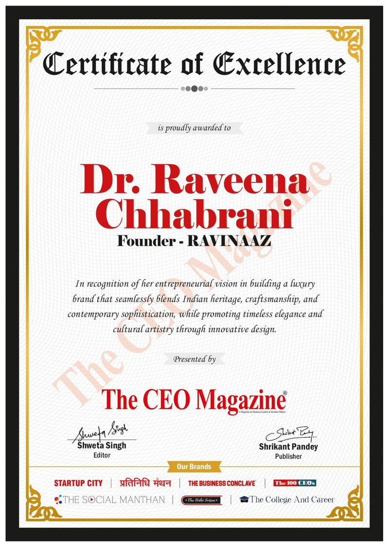 Certificate of Excellence