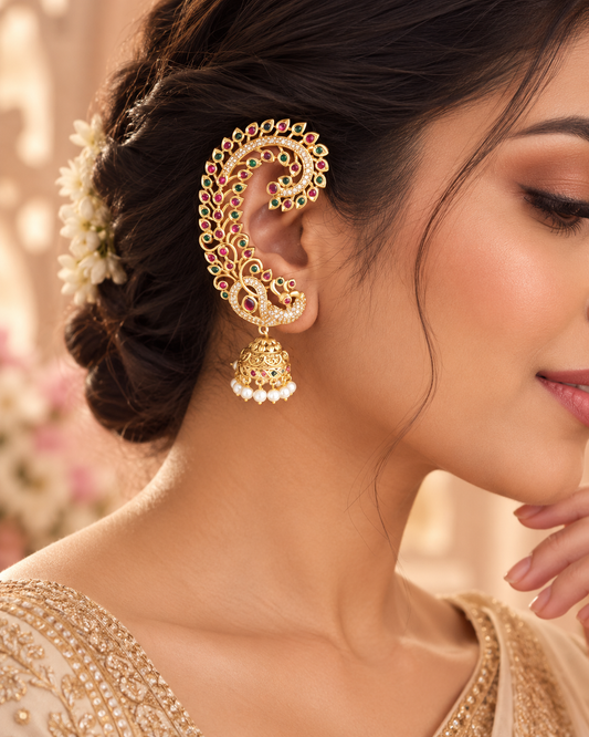 Vareesha Jadau Ear Cuff