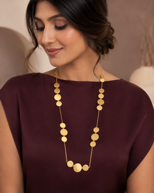 Sia Disc Long Necklace