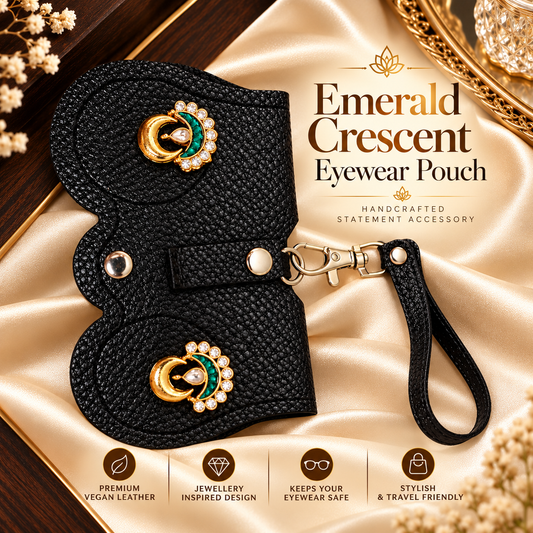 Emerald Crescent Eyewear Pouch