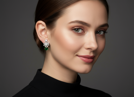 Emerald Starburst Studs