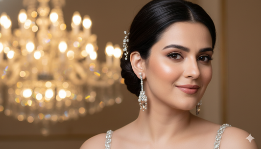 Ishya AD Pearl Danglers