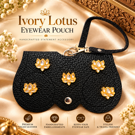 Ivory Lotus Eyewear Pouch